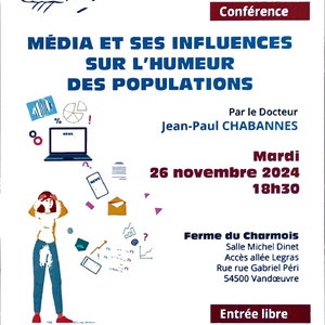 Conférence "Media et ses influences sur l'humeur des ... Image 1